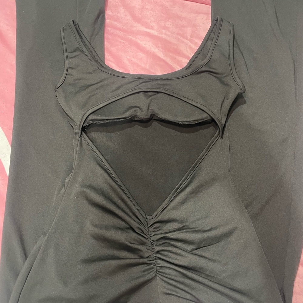 Black Cutout Sleeveless Jumpsuit